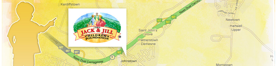 Map to the Jack and Jill Foundation offices