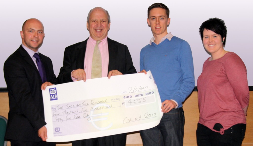 Dundalk Institute of Technology - Cheque presentation for Jack & Jill