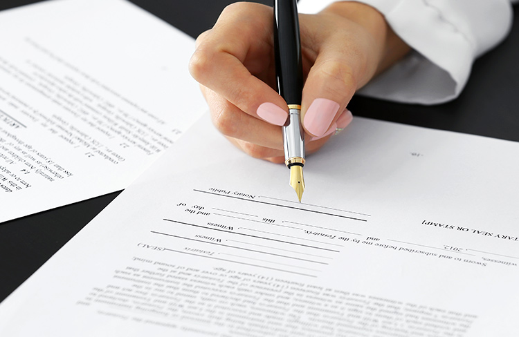 Professional legal support creating a will for 2 persons