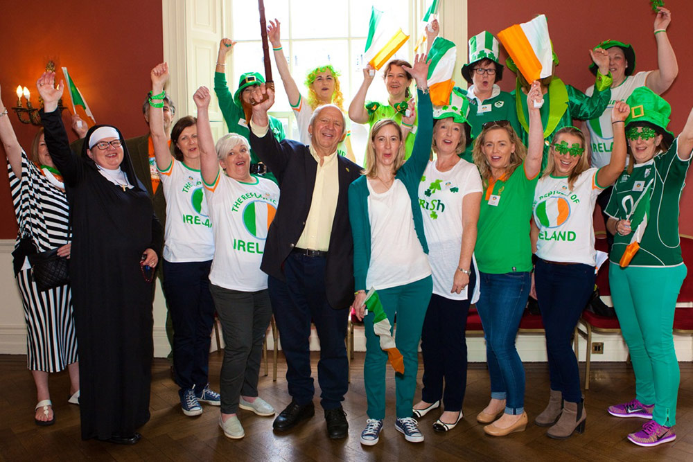 Jonathan with the Jack and Jill Team at Family Day in Royal Hospital Kilmainham