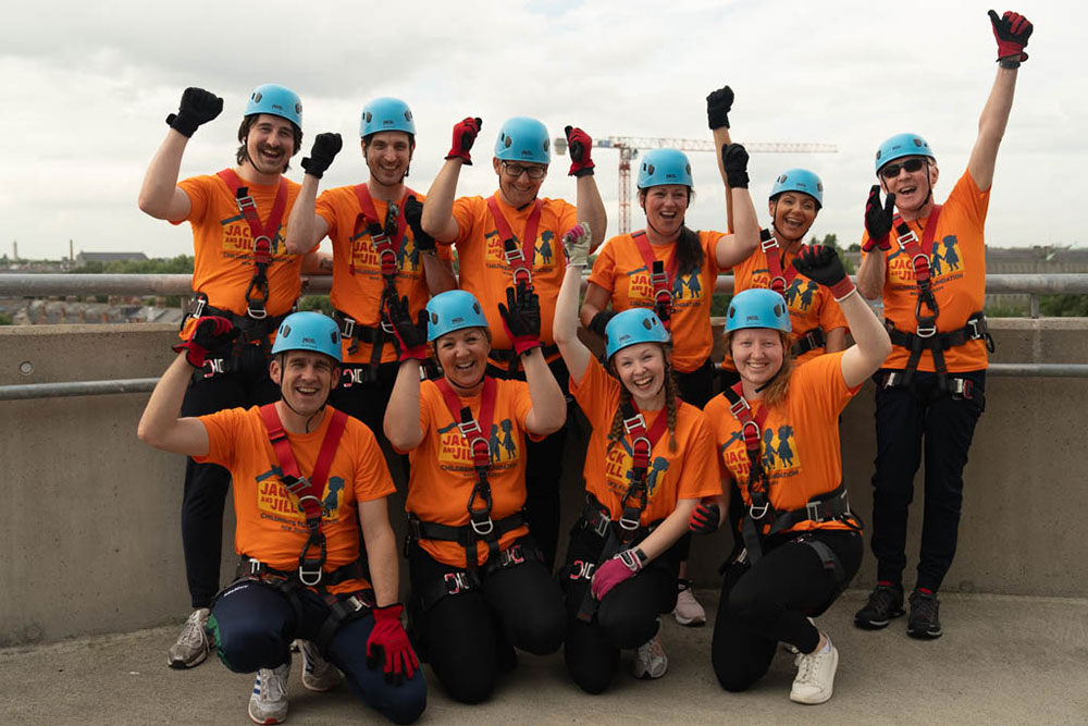 Croke Park abseil team