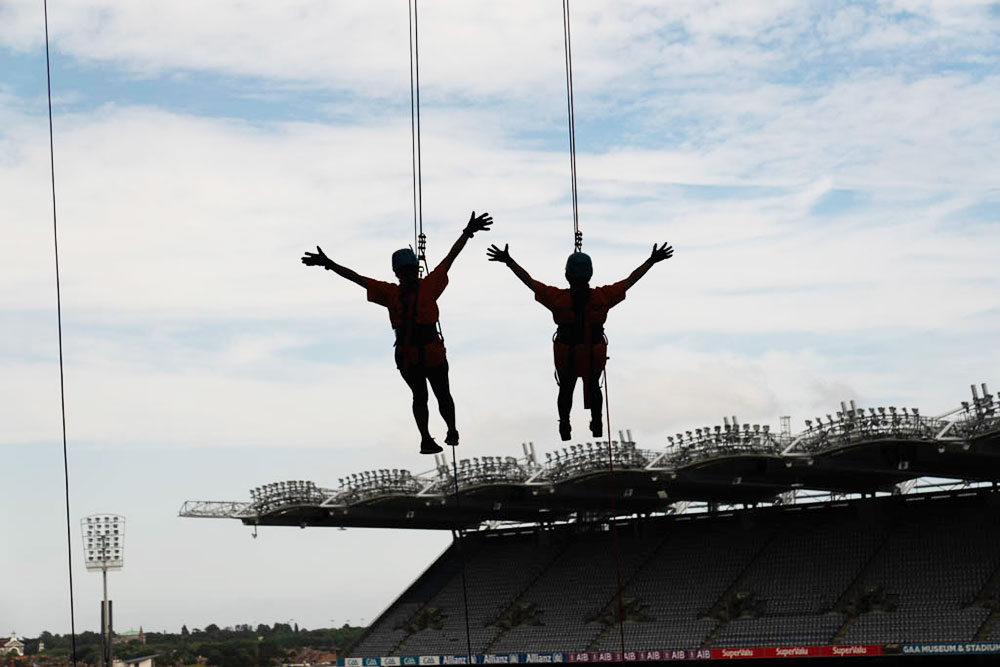 Abseiling in Croke Park