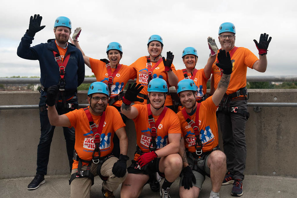 Croke Park abseil team