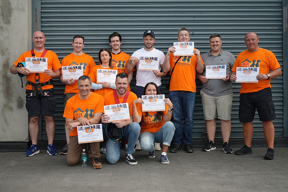 Croke Park abseil team