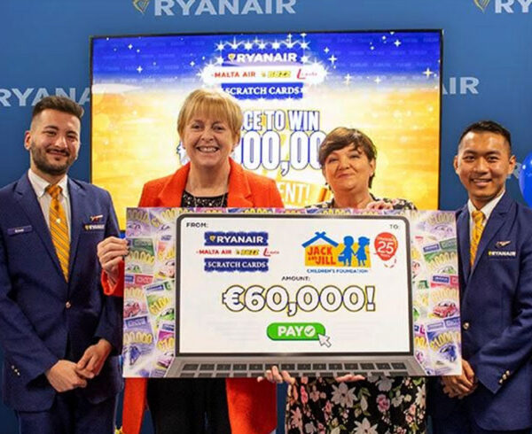 Ryanair donates 60K