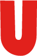 Up the hill banner letter U