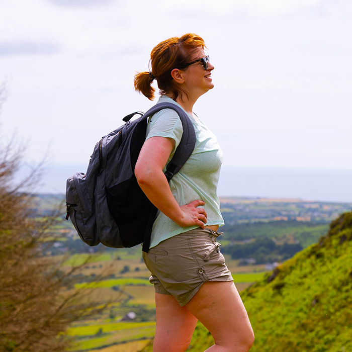 Image of person hiking
