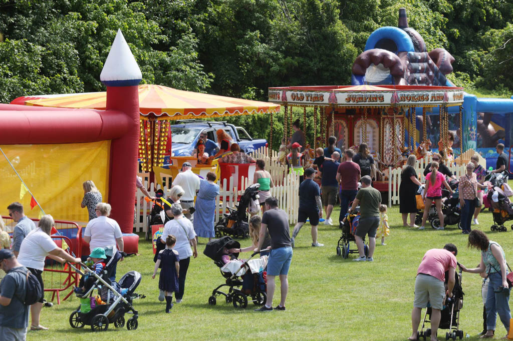 The grounds of Palmerstown House were transformed in to a children's wonderland for Jack and Jill's Family Fun Day