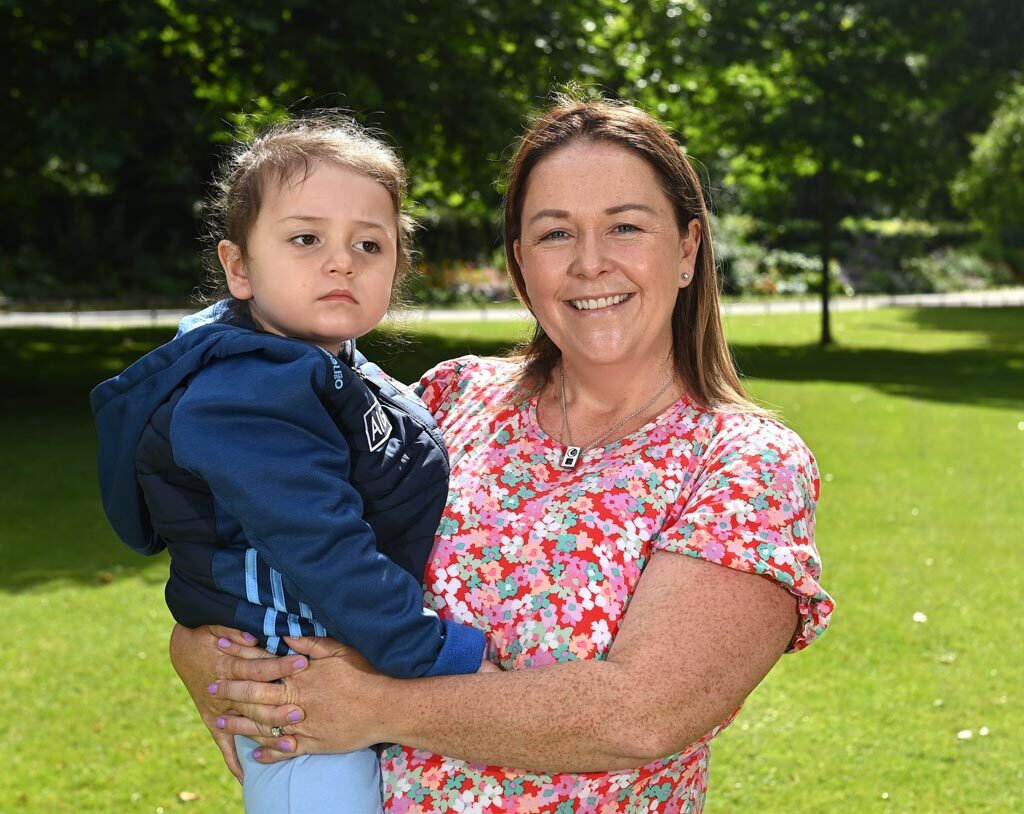 Jack and Jill Mum Dawn Adams with son Grayson