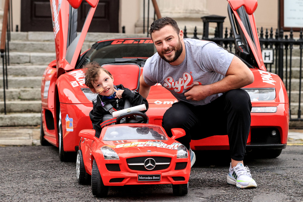 James Garrahan (4) and Robbie Henshaw