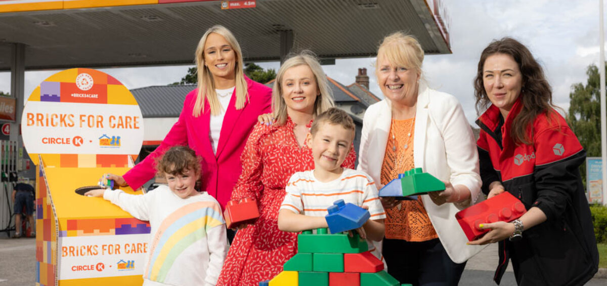 Jack and Jill CEO Carmel Doyle with Stephanie Roche, Gillian McGowran and representatives from Circle K Ireland at the launch of the Bricks4Care Campaign for The Jack and Jill Children's Foundation