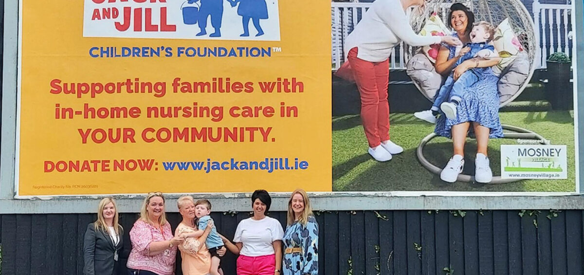 Team Jack and Jill celebrate unveiling of Mosney Billboards