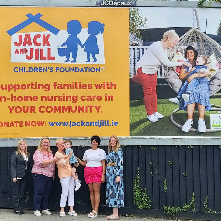 Team Jack and Jill celebrate unveiling of Mosney Billboards