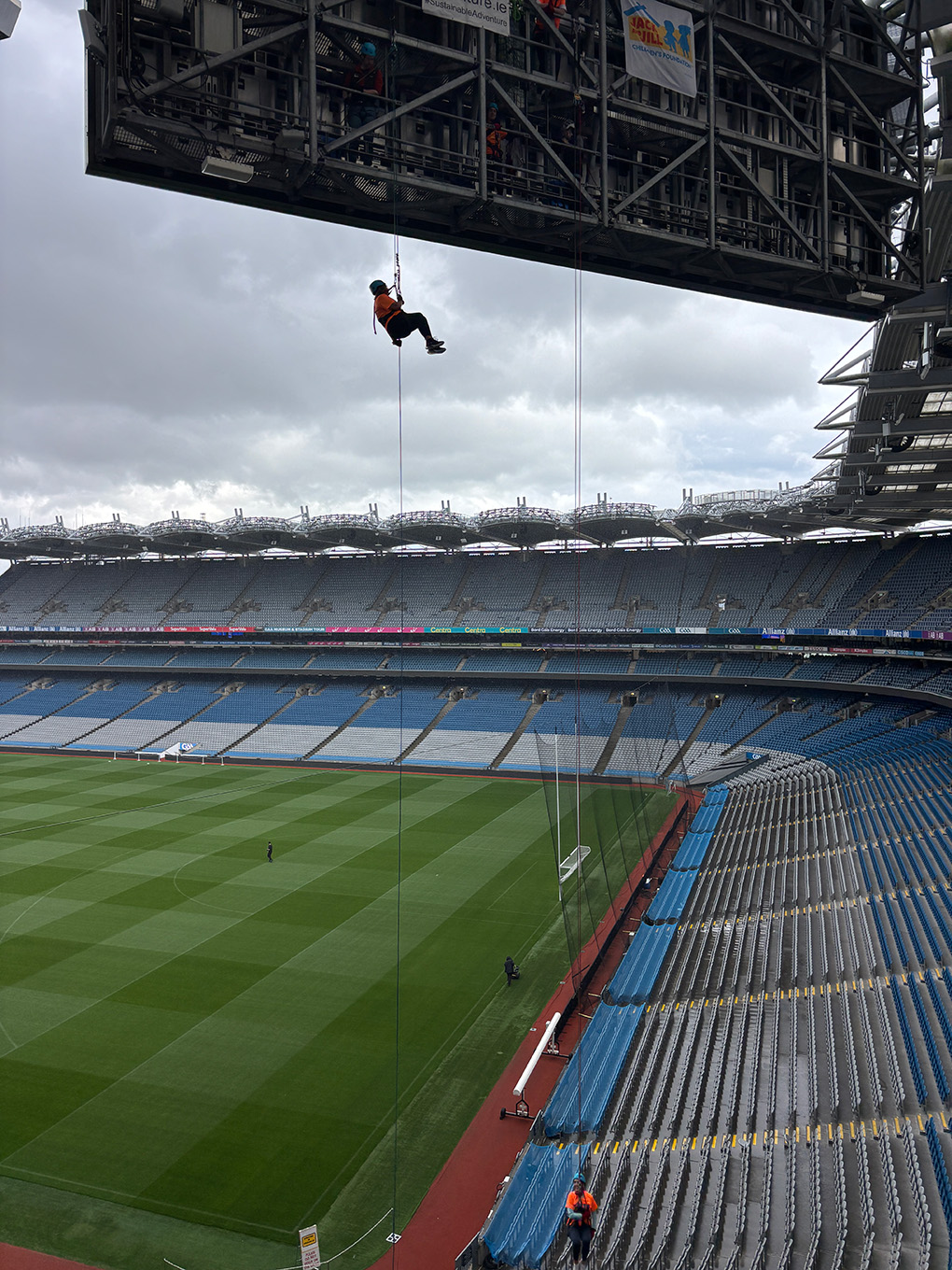 Jack and Jill Abseil participant 2026 Abseiling in Croke Park