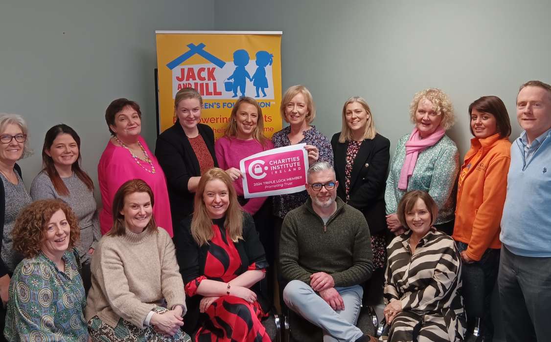 Team Jack and Jill celebrate Triple Locked Status from the Charities Institute of Ireland