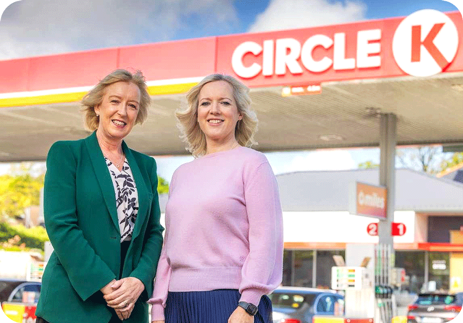 Deirdre Walsh with Ciara Foxton, Managing Director Circle K Ireland