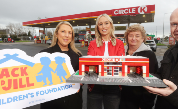 Alie Sheridan, Head of Fundraising in Jack and Jill, Stephanie Roche, Jack and Jill Liaison Nurse Manager Fiona Callaghan and Emmet Toft, Category Manager at Circle K Ireland.