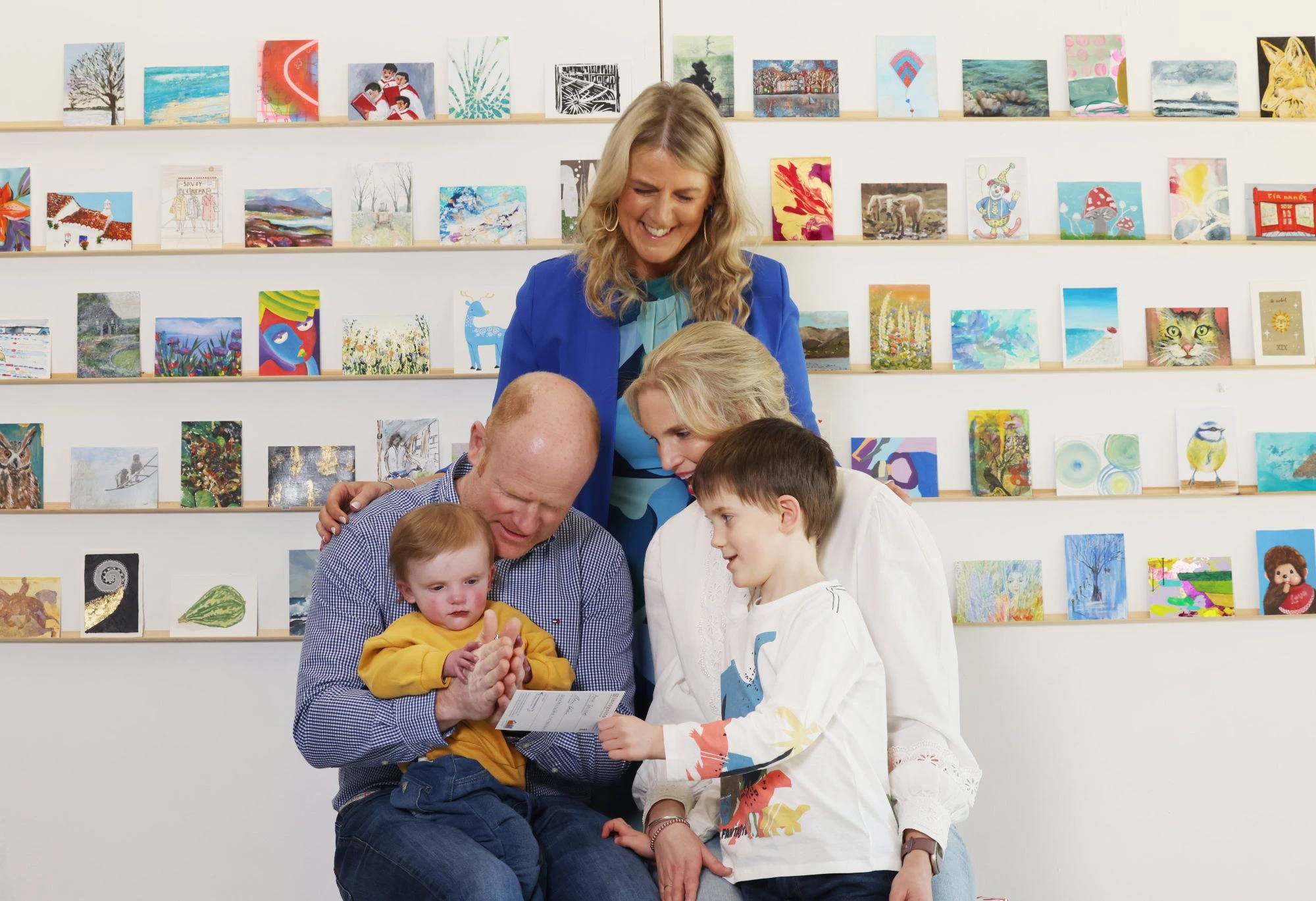 Matthew Begley with big brother Patrick, Mum Eilish, Dad John and Jack and Jill Liaison Nurse Manager Joanne