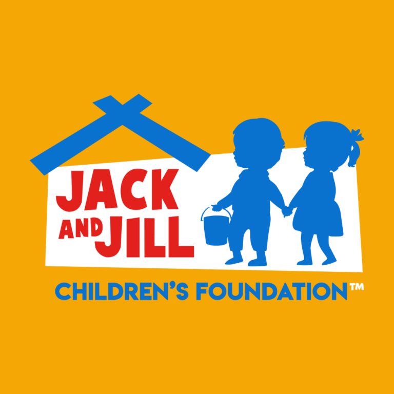 Jack and Jill logo on orange background