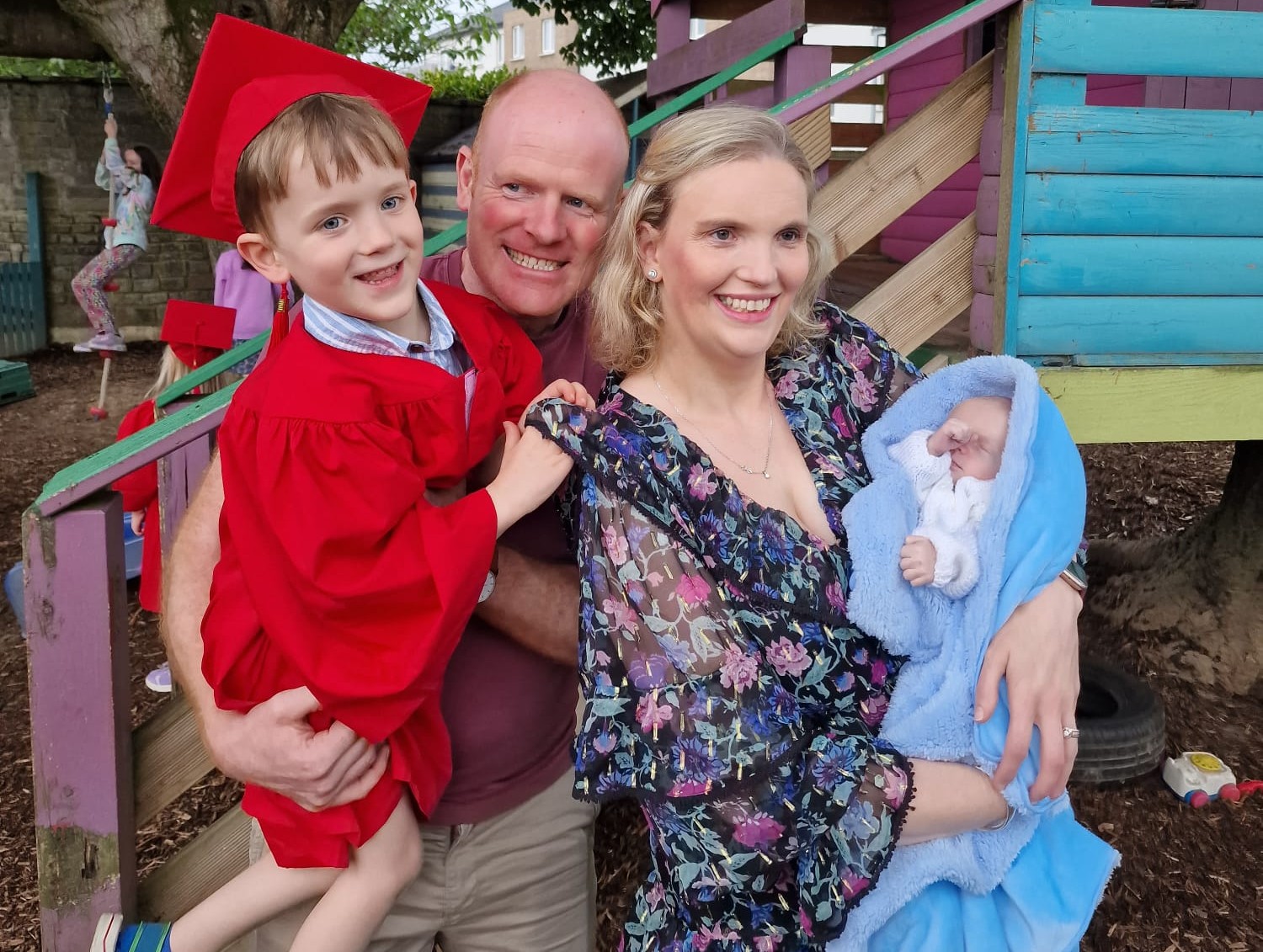 John, Eilish, Patrick and Matthew Begley celebrating Patrick's Graduation