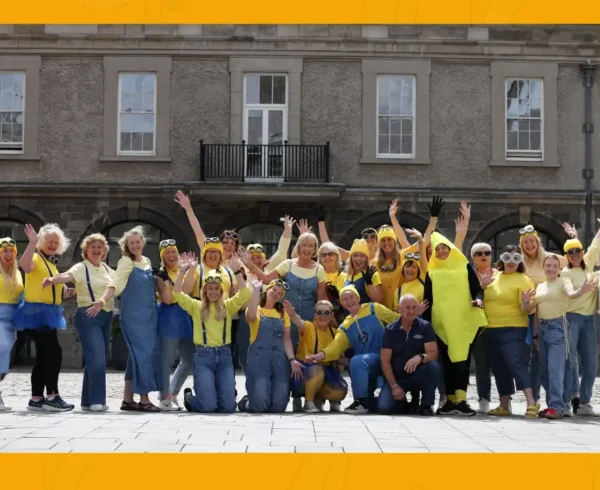 Team Jack and Jill at Family Day 2025 dressed as minions