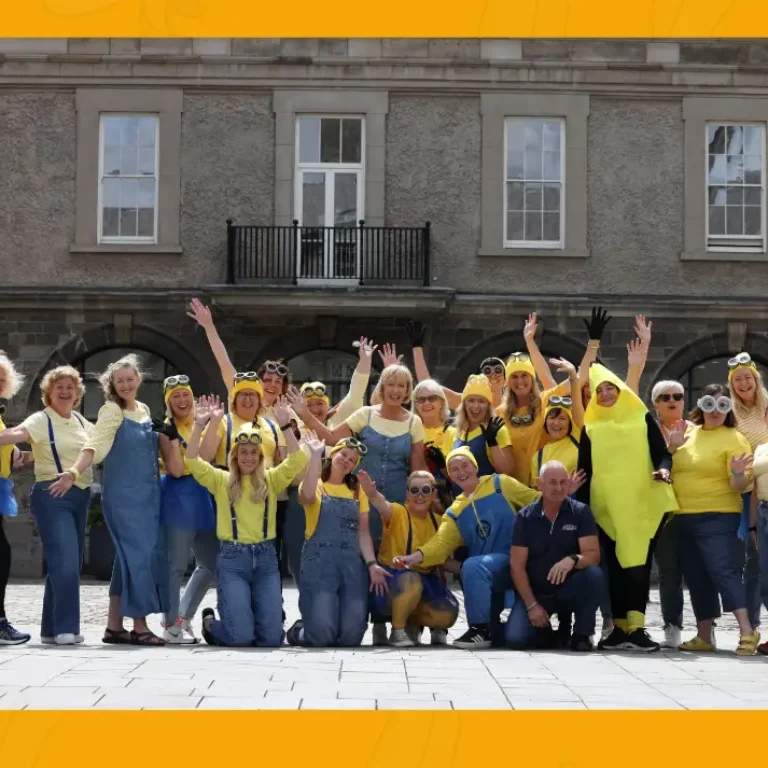 Team Jack and Jill at Family Day 2025 dressed as minions