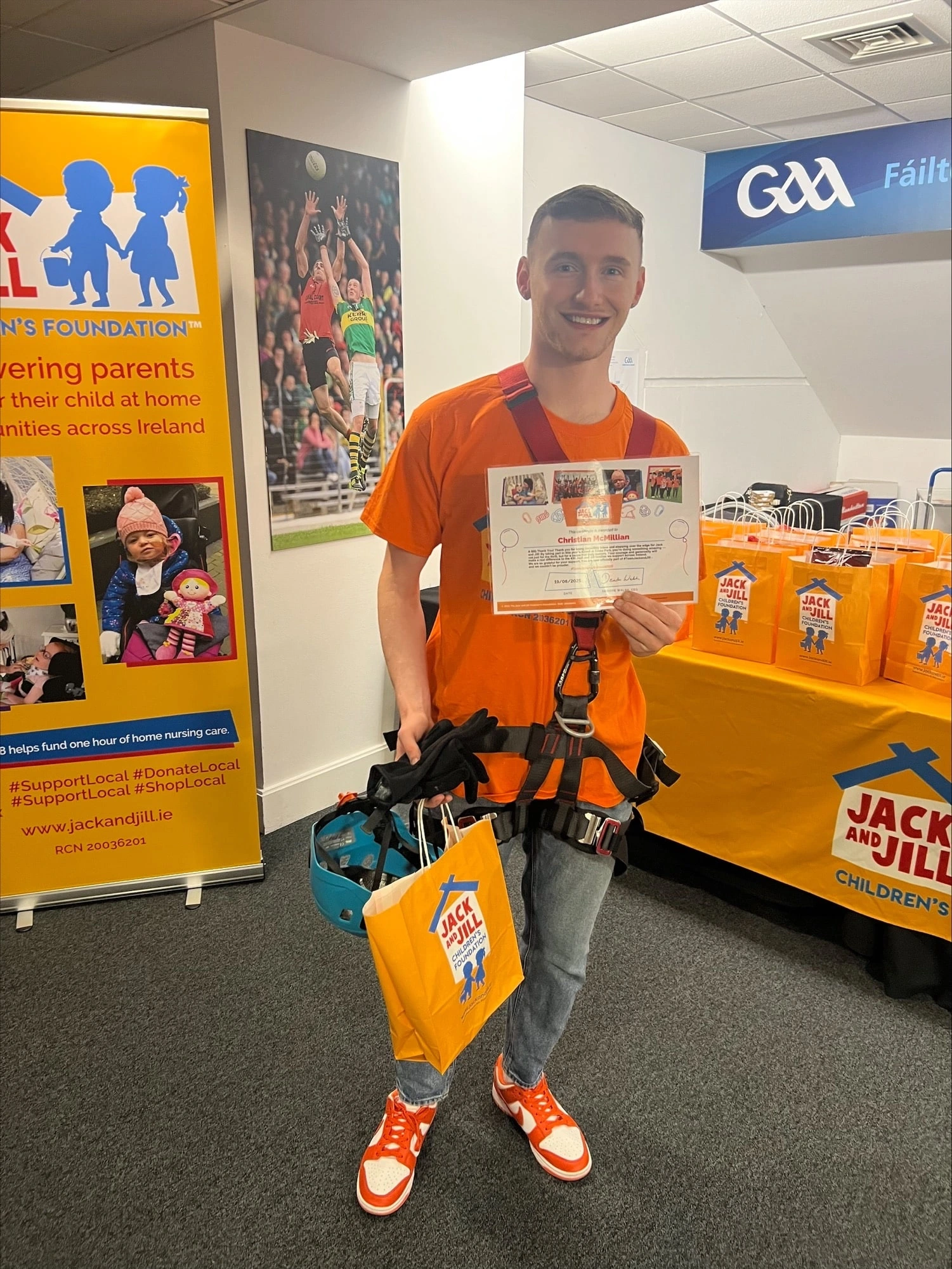 Jack and Jill Abseil participant 2025