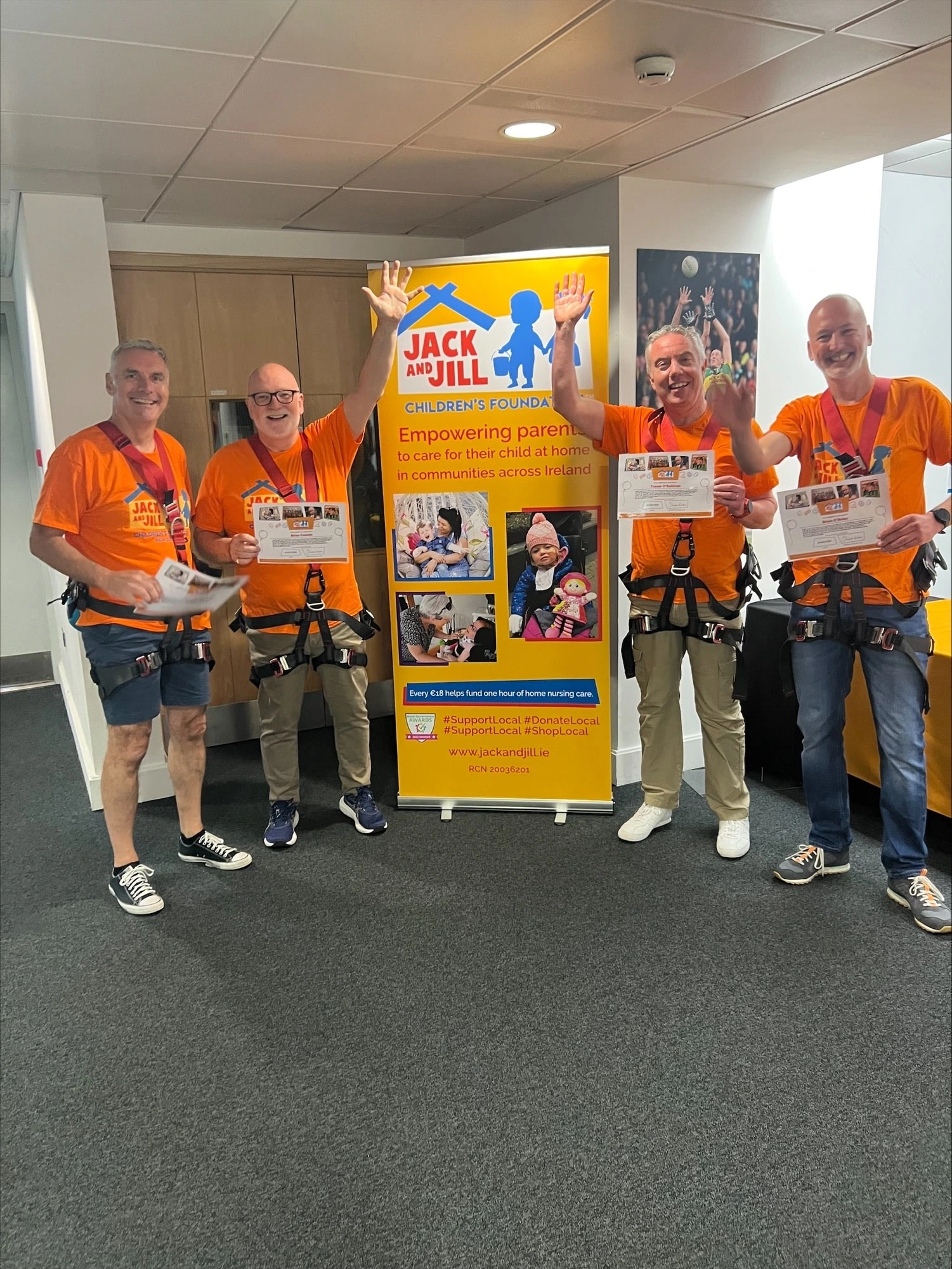 Jack and Jill Abseil participants 2025