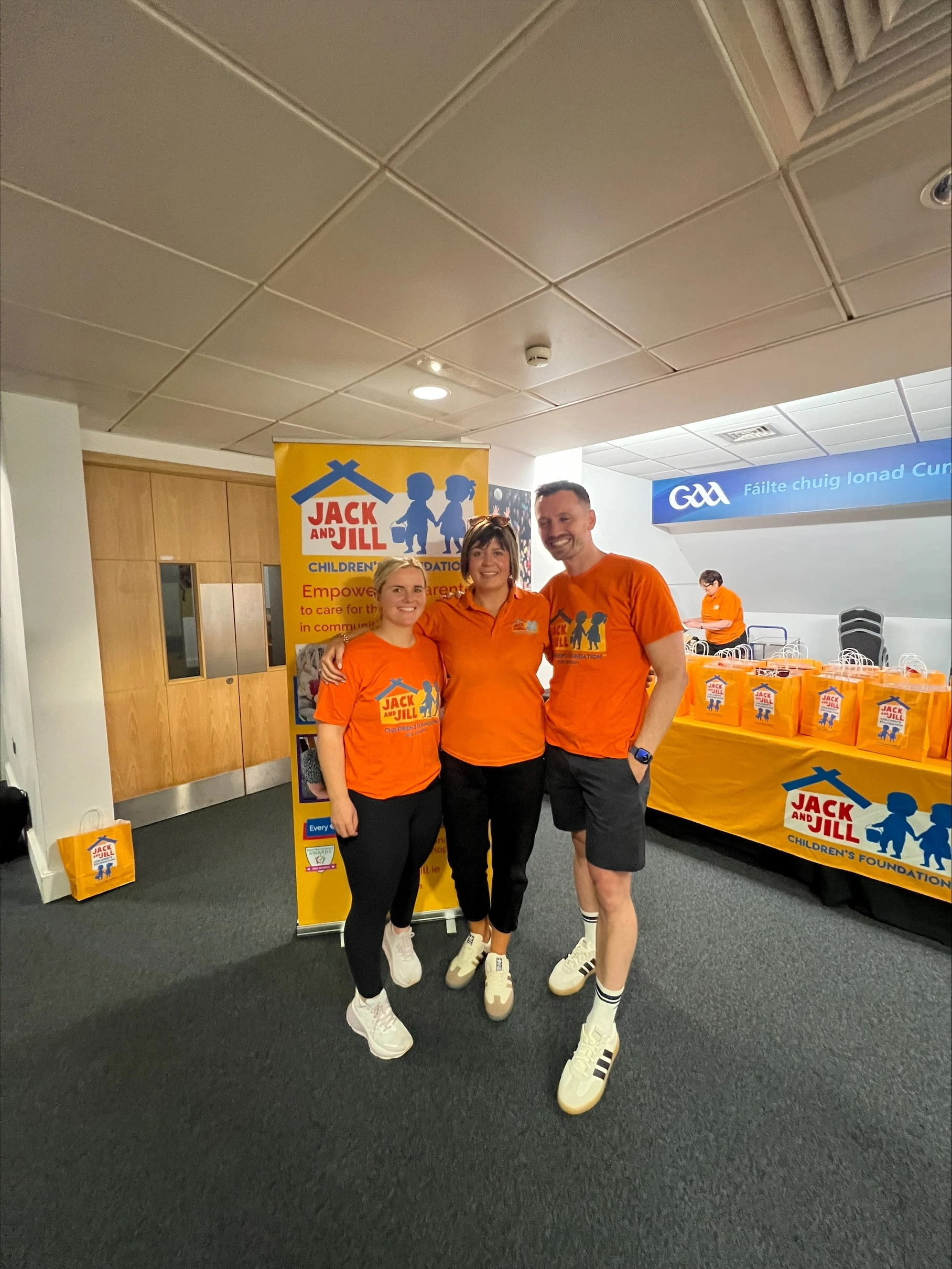 Jack and Jill Abseil participants with Michaela Foley Fundraising Executive 2025