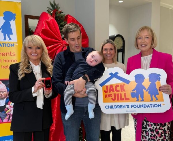 Maria Hanley, The Cremins Mum Sarah, Dad Stephen and baby Billy, JackandJill CEO Deirdre Walsh.