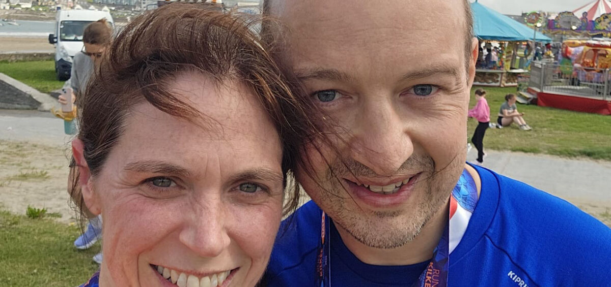 Oisin and Oonagh Curran at Paris Marathon