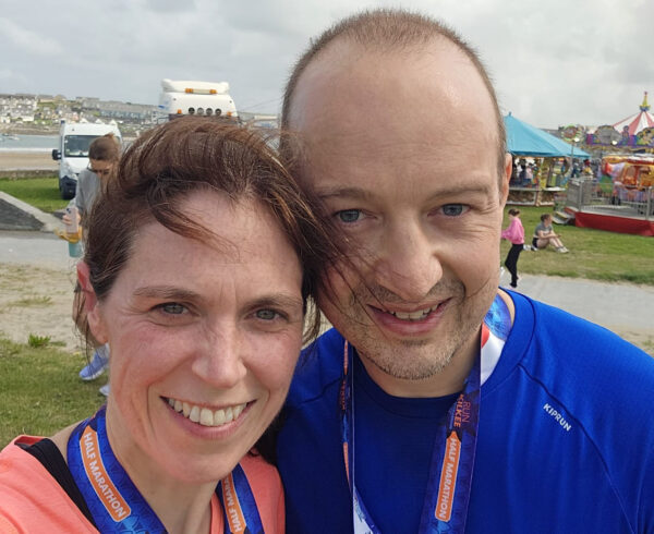 Oisin and Oonagh Curran at Paris Marathon