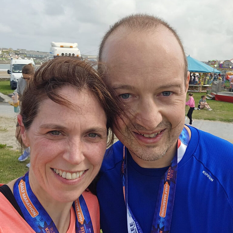 Oisin and Oonagh Curran at Paris Marathon