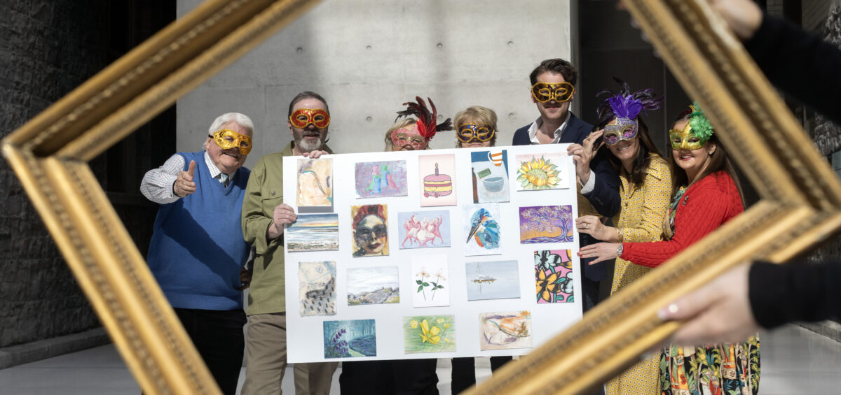 Incognito The Online Art sale for Jack and Jill Foundation in The National Gallery. Artists Don Conroy, Marcel Lindsay, Miriam Smithers, Lucinda Hall, William Costelloe, Poppy Melia, Amy O'Riordan.. Photo: Tony Gavin/ Photocall Ireland
