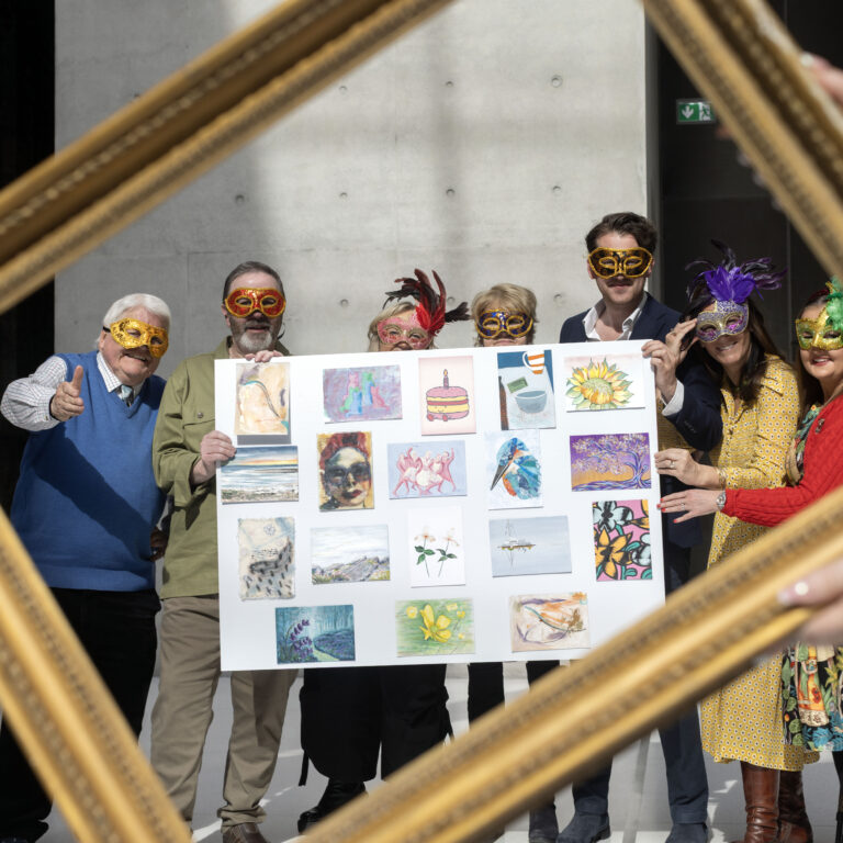 Incognito The Online Art sale for Jack and Jill Foundation in The National Gallery. Artists Don Conroy, Marcel Lindsay, Miriam Smithers, Lucinda Hall, William Costelloe, Poppy Melia, Amy O'Riordan.. Photo: Tony Gavin/ Photocall Ireland