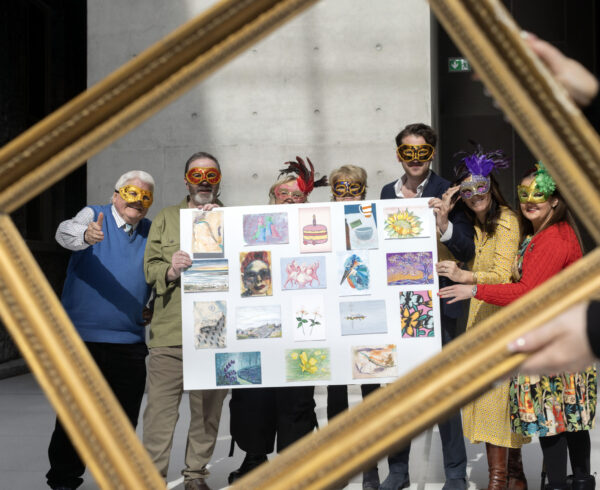 Incognito The Online Art sale for Jack and Jill Foundation in The National Gallery. Artists Don Conroy, Marcel Lindsay, Miriam Smithers, Lucinda Hall, William Costelloe, Poppy Melia, Amy O'Riordan.. Photo: Tony Gavin/ Photocall Ireland