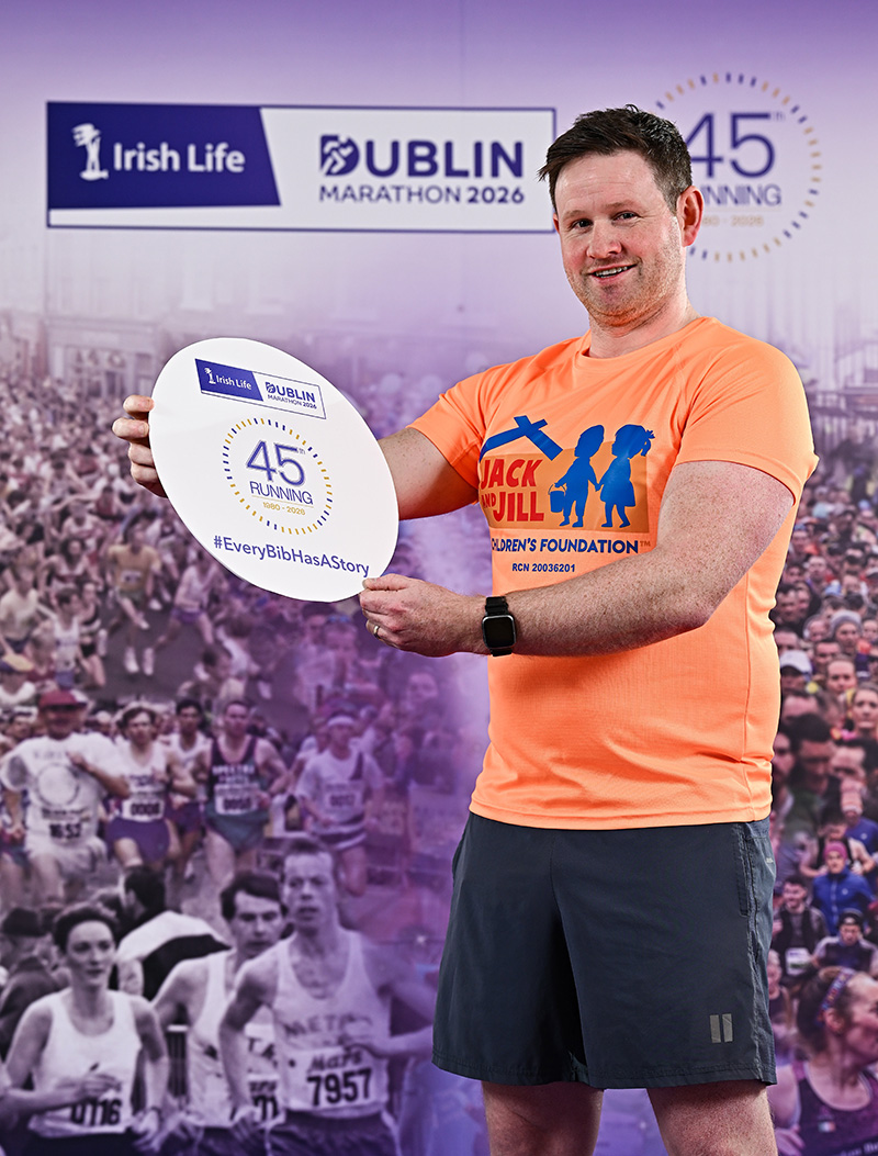 Irish Life Dublin Marathon-2026-3482699 Jack and Jill Dad Barry McArdle Raises Almost €19,000 for Families Like His – Over Three Months Before the Irish Life Dublin Marathon