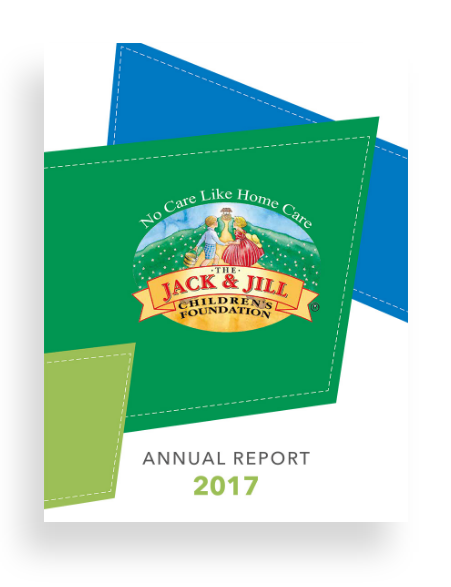 Image of the front cover of the jack and jill annual report 2017