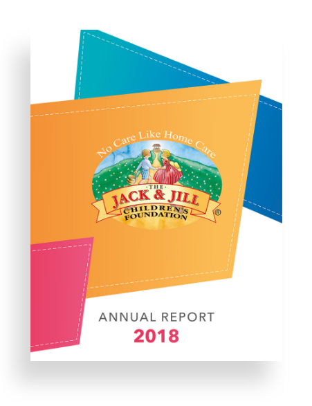 Image of the front cover of the jack and jill annual report 2018