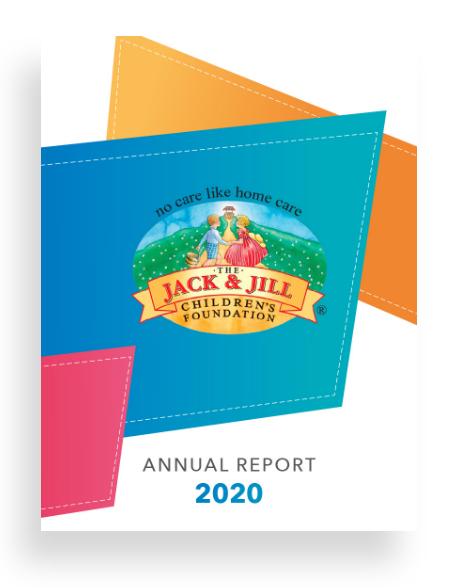 Image of the front cover of the jack and jill annual report 2020