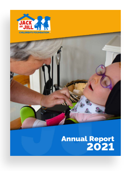 Image of the front cover of the jack and jill annual report 2021