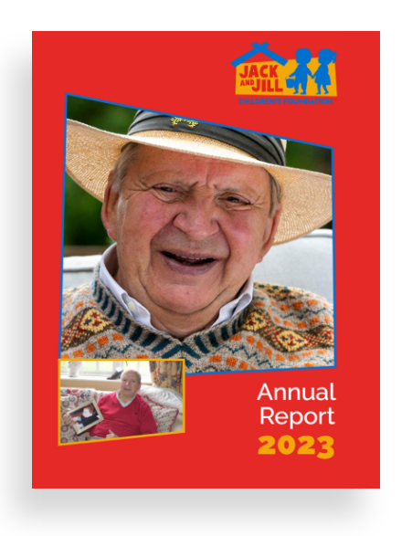 Image of the front cover of the jack and jill annual report 2023